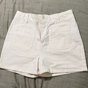 Bagatelle Cream Denim Shorts